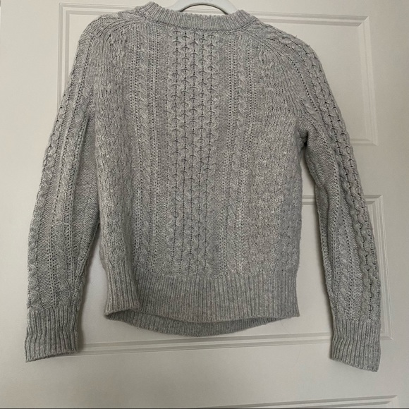 J.CREW Popcorn Cable Knit Sweater in Grey - Picture 7 of 7